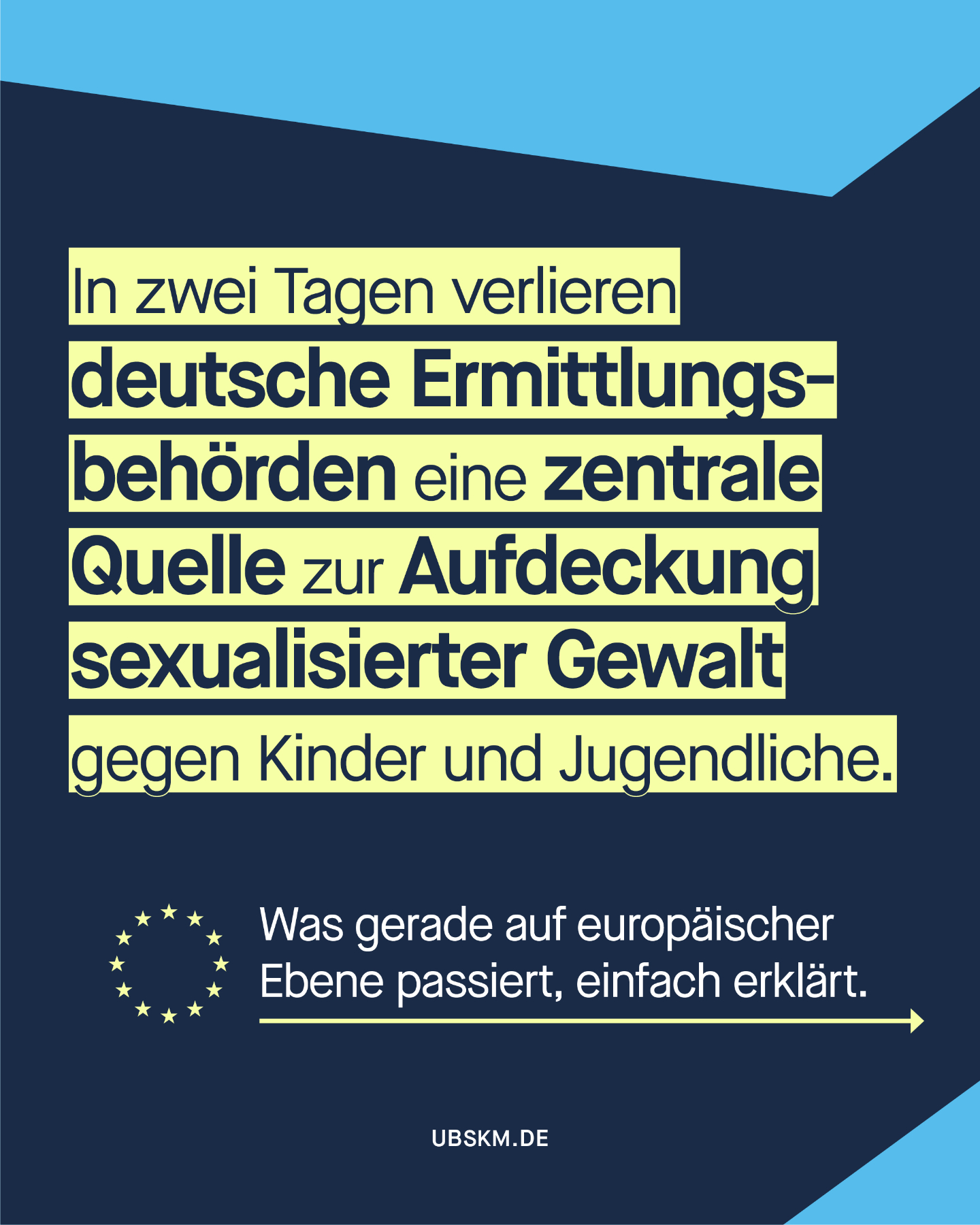 !B Kinderschutz braucht verlässliche Strukturen.
Derzeit steht eine zentrale Grundlage für die Aufdeckung sexualisierter Gewalt gegen Minderjährige im Netz, die #Interimsverordnung, vor dem Aus. Damit drohen wichtige Hinweise für Ermittlungen wegzufallen.
Die aktuelle Situation zeigt:
Wir brauchen dringend eine tragfähige europäische Lösung, die effektiven Schutz ermöglicht und Grundrechte wahrt.
Die Verhandlungen zur #CSA-Verordnung dürfen nicht weiter verzögert werden.
Kinderrechte müssen auch digital durchgesetzt werden.
#MissbrauchsBeauftragte #UBSKM #Kinderschutz #NCMEC