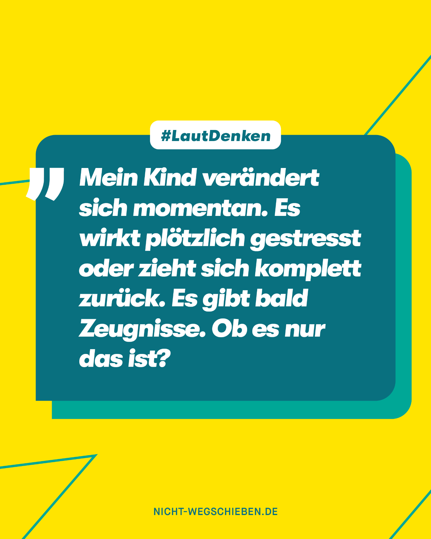 !B 📚 Ende Januar steigt bei vielen die Anspannung wegen der Halbjahreszeugnisse. Aber manchmal steckt hinter Veränderungen bei Kindern und Jugendlichen mehr als „nur Schulstress“.
Es gibt keine eindeutigen Anzeichen für sexuellen Missbrauch. Betroffene reagieren sehr unterschiedlich. Auffälliges Verhalten kann ein Hinweis sein:
Zum Beispiel werden sie ängstlich oder aggressiv. Sie ziehen sich zurück, haben Konzentrationsprobleme oder schlechtere Leistungen. Manche haben Kopf- oder Bauchschmerzen oder schlafen schlecht.
Andere verletzen sich selbst, essen sehr wenig oder sehr viel, trinken Alkohol oder bleiben der Schule fern.
Das muss nicht immer Missbrauch bedeuten, aber es ist wichtig, dass Erwachsene diese Möglichkeit überhaupt in Betracht ziehen.
❗️ Übrigens: Nicht alle Kinder und Jugendlichen zeigen Veränderungen bei Missbrauch, denn manche versuchen aus Angst vor den Folgen für sich und ihr Umfeld, unauffällig zu bleiben.
💬 Sieh hin. Hör zu. Frag nach.
Mehr Infos: nicht-wegschieben.de
#NichtWegschieben #MissbrauchsBeauftragte #Schule